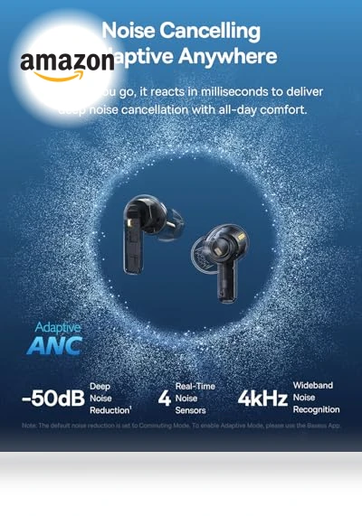 Noise Cancelling Wireless Earbuds — In-Ear Headphones, Baseus