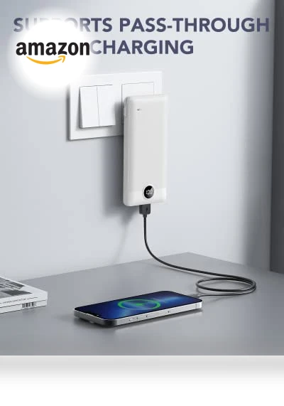 Portable Charger with Built-in Cables and AC Wall Plug — Charging Solutions, VRURC
