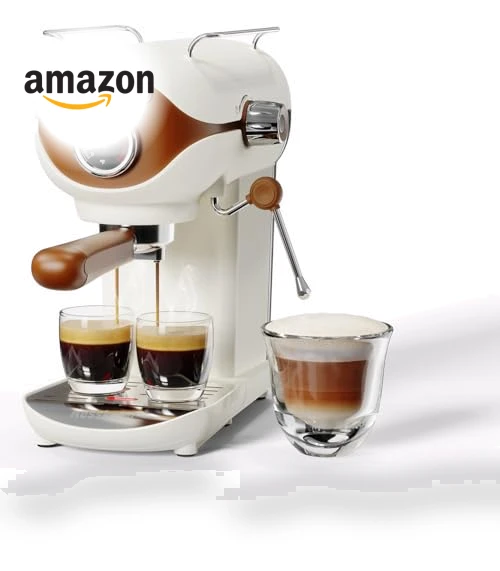 Semi-Automatic Espresso Machine with Milk Frother — Coffee & Espresso Combos, Nesskoko