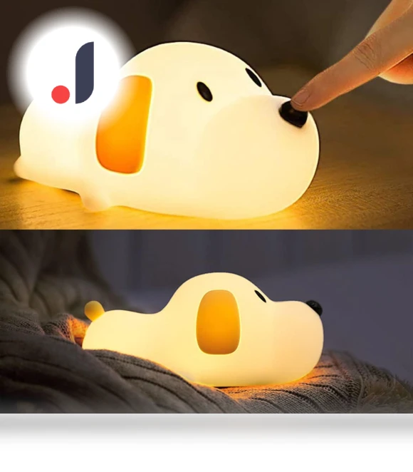Silicone LED Papa Puppy Night Light — Night Lights, JOHO - CarGear