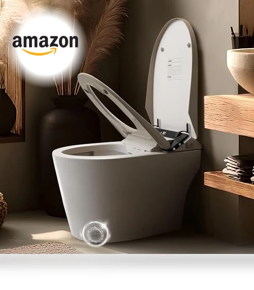 Smart Bidet Toilet with Heated Seat & Auto-Flush System — Bathroom Essentials, London Sunshine