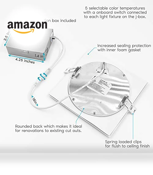 Ultra Thin Square LED Recessed Lighting — Recessed Lighting, LUXRITE