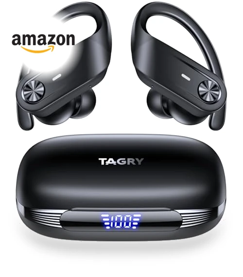 Wireless Earbuds with Deep Bass — In-Ear Headphones, TAGRY