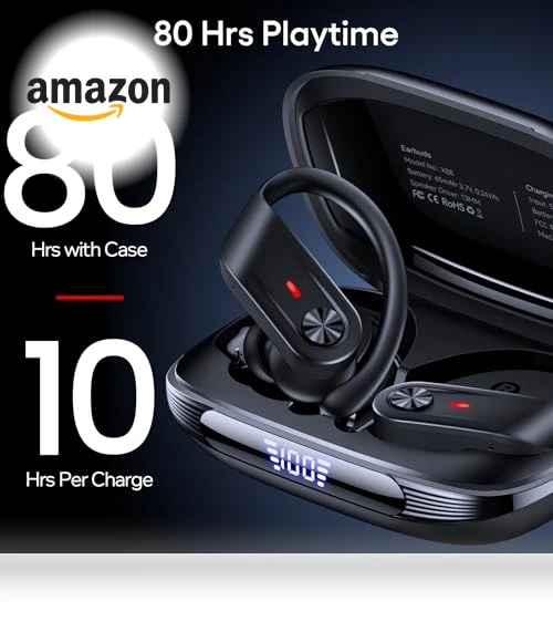 Wireless Earbuds with Deep Bass — In-Ear Headphones, TAGRY