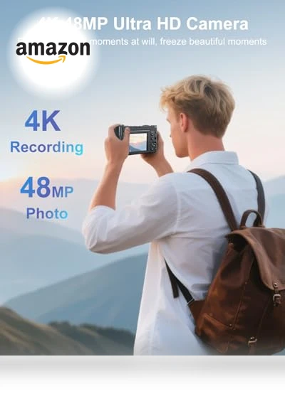 4K Digital Camera for Photography — Mirrorless Cameras, CAMKORY