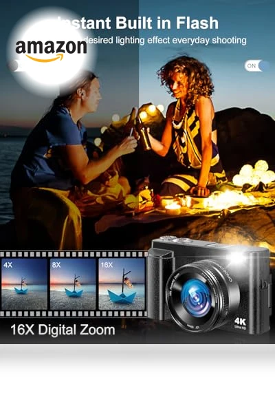 4K Digital Camera for Photography — Mirrorless Cameras, CAMKORY