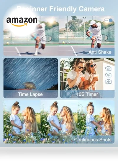 4K Digital Camera for Photography — Mirrorless Cameras, CAMKORY