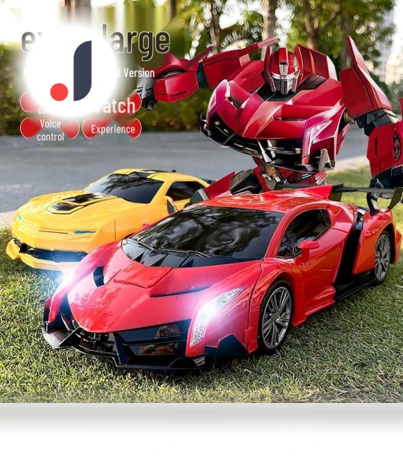 Gesture-Controlled Transforming Car Robot — Interactive Figures & Robots, Super Go