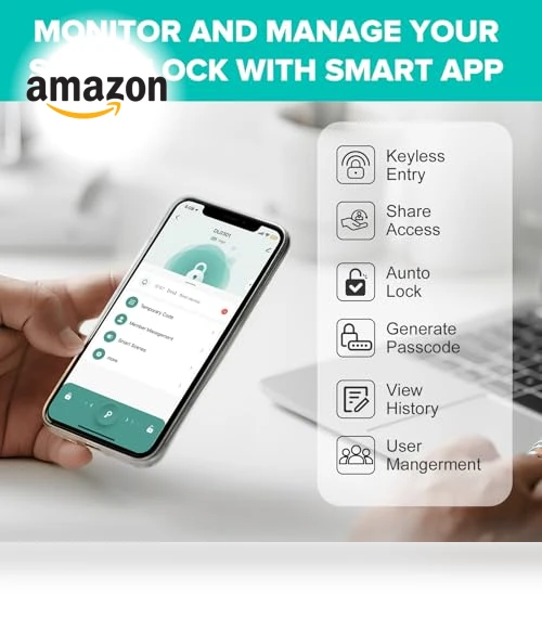 Keyless Entry Smart Door Lock with Doorbell — Smart Home Security, Mutak