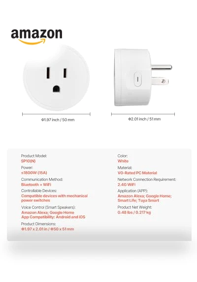 Smart Plug — Smart Home Hubs & Controllers, VEVOR