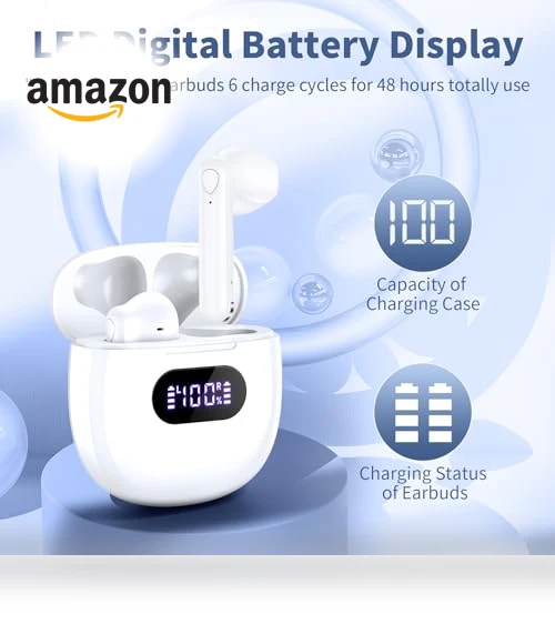 Wireless Earbuds — In-Ear Headphones, Jrwaro