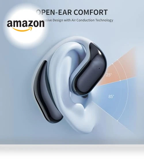 Wireless Headset with LED Display — Over-Ear Headphones, OOYY