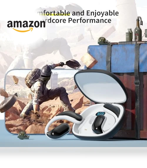 Wireless Headset with LED Display — Over-Ear Headphones, OOYY