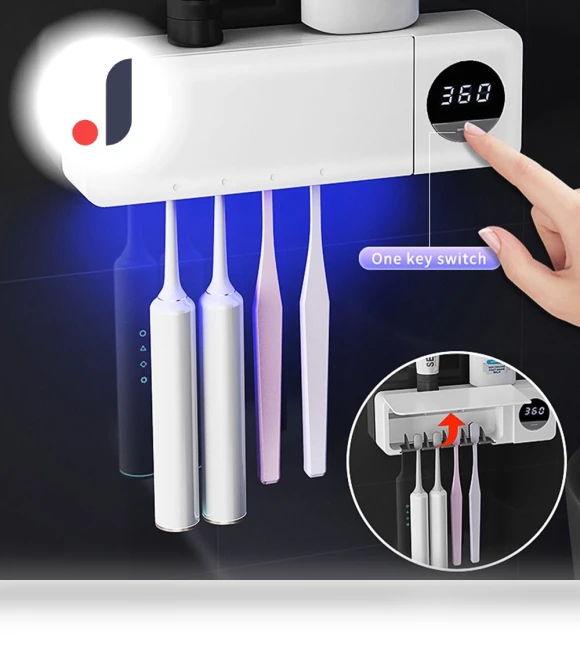 Electric Toothbrush Sterilizer with 4 Slots — Travel Toothbrush Holders, Yeet5yeng