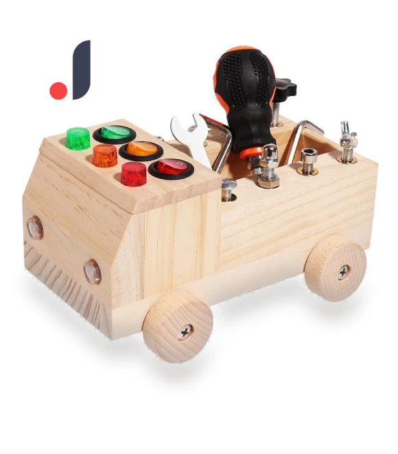 Montessori Busy Board Sensory Toy — Infant & Early Childhood Playthings, Toys-Glory Fourall