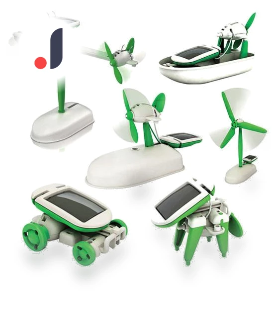 6-in-1 Solar Robot Toy DIY Kit — Solar Power, Toy