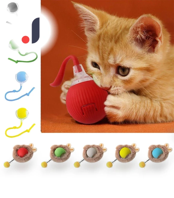 Automatic Self-Rolling Smart Cat Toys — Cat Playthings, shghaon