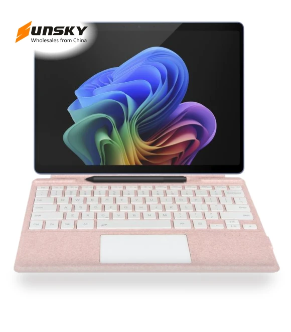 Single Color Backlight Tablet Bluetooth Keyboard with Touch Pad — Keyboard Cases, Microsoft