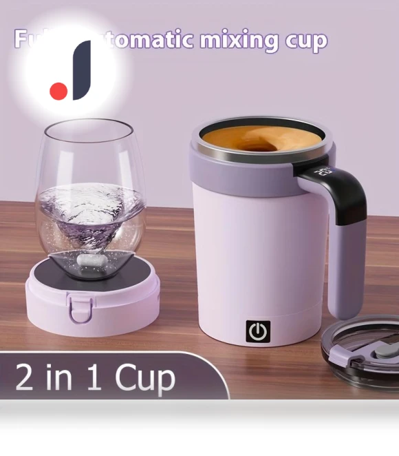 Smart Temperature Measuring Magnetic Mixing Cup — Beverage Warmers, happy10