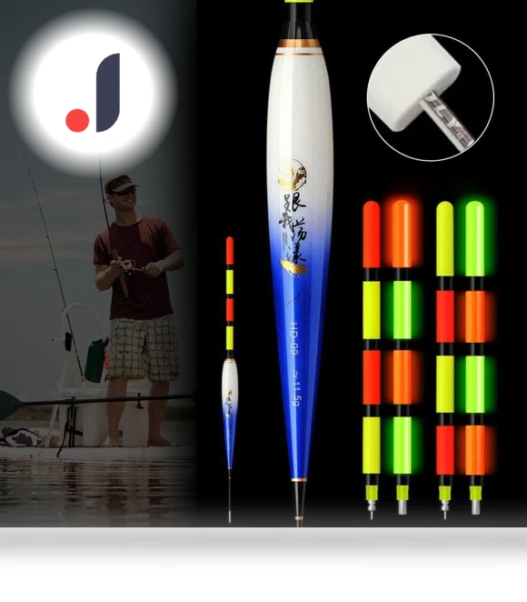 Electronic Fishing Float with LED Light — Bite Indicators, tianhong
