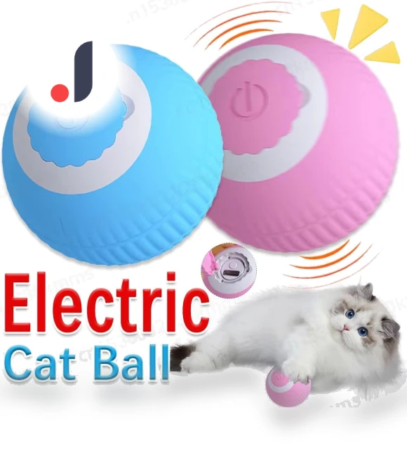 Interactive Ball Self Rolling Ball Pet Electric Smart Toy — Interactive Animal Companions, Shejmrtw