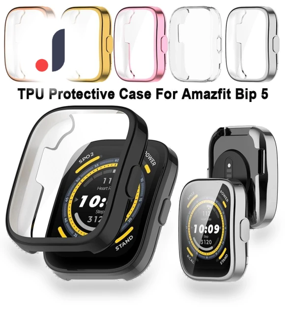 Smart TPU Full Coverage Case with Screen Protector — Smartwatch Protectors, Zuouiqin