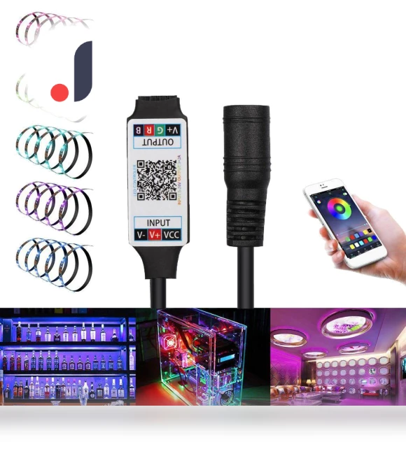 Wireless Bluetooth Adapter LED Light Strip RGB Controller — Remote Controls, Guomu