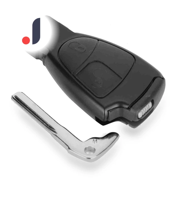 2Button Car Remote Smart Key Case Fob Shell — Key Holders & Accessories, Crystal