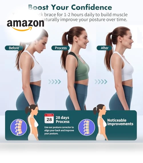 Adjustable Back Brace for Posture Support — Back Braces, GROKIE