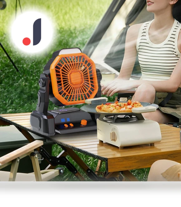 Camping Fan with Lighting Table — Portable Cooling Solutions, Hobbies mall