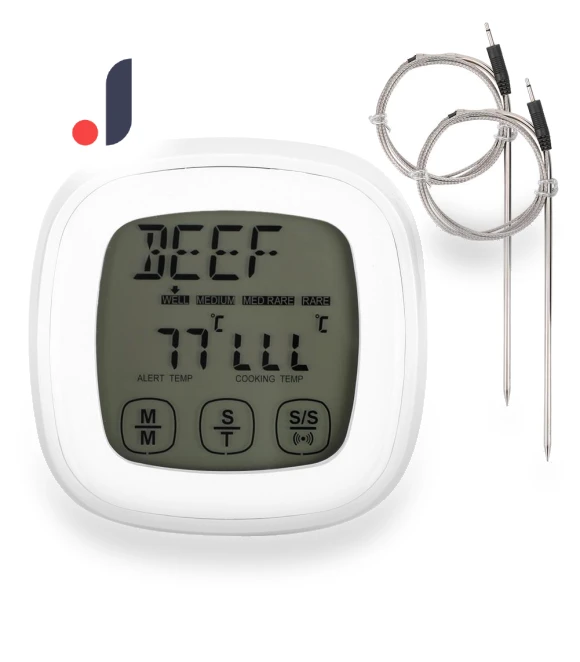 Digital BBQ Thermometer with Touch Screen and Timer Function — Instant-Read, Health & Beauty PRODUCT