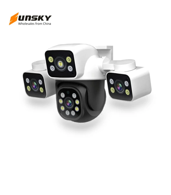 HD Motion Detection WiFi Three-screen PTZ IP Camera — Security Cameras, ESCAM