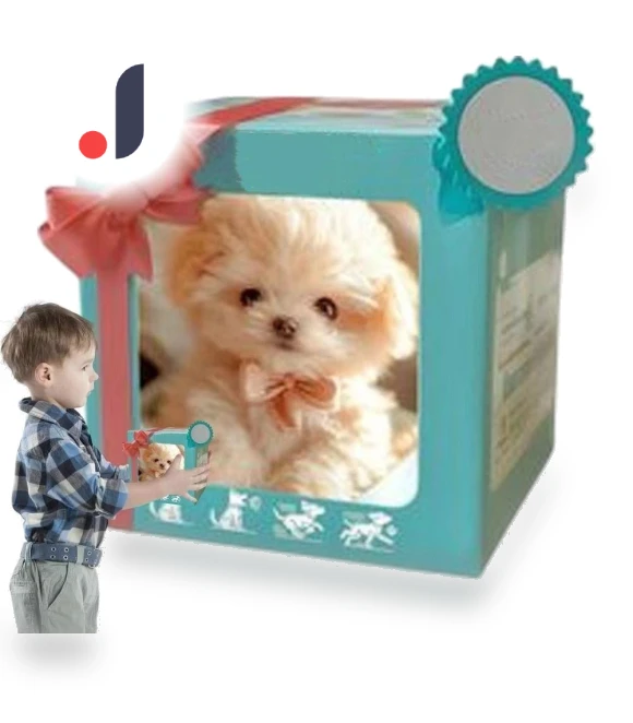 Plush robotic dog with wagging tail — Interactive, Lianchuang