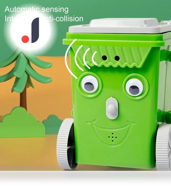 Smart Obstacle-Avoiding Electric Trash Can — Kitchen Cans, Household kitchen