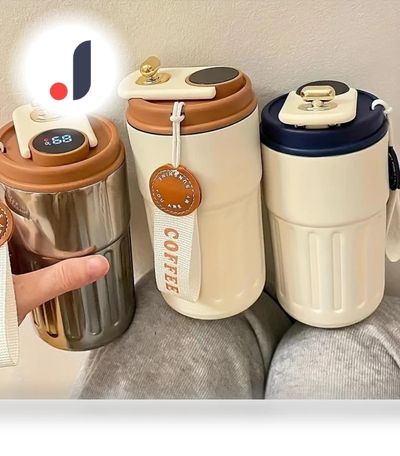 Smart Temperature Display Thermos Bottle — Travel Drinkware, Mary Von