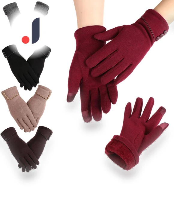Women's Windproof Winter Warm Gloves with Touchscreen — Cold Weather Gloves, SHfanyi