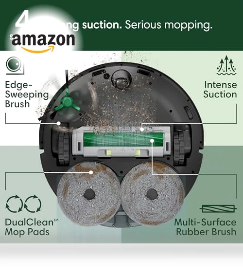 Combo Robot Vacuum & Mop with AutoWash Dock — Smart Cleaning Robots, iRobot