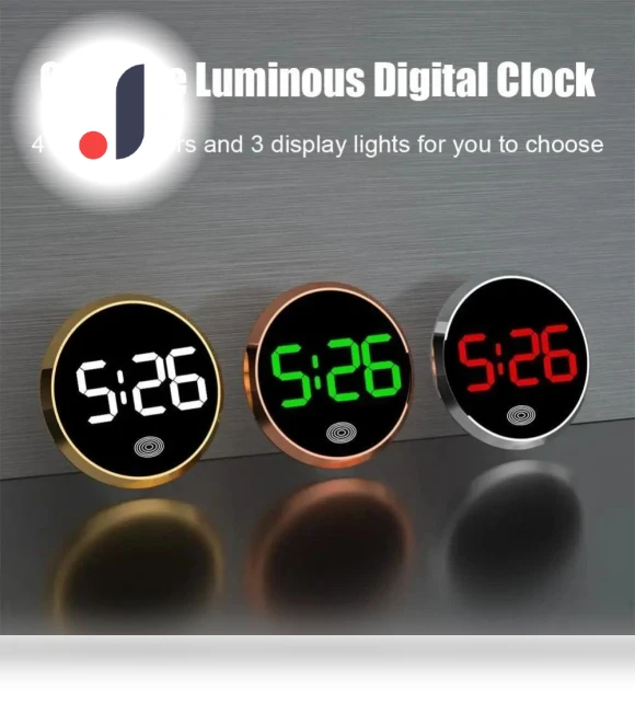 Digital LED Display Touch Watch — Clock, HuidaiAuto