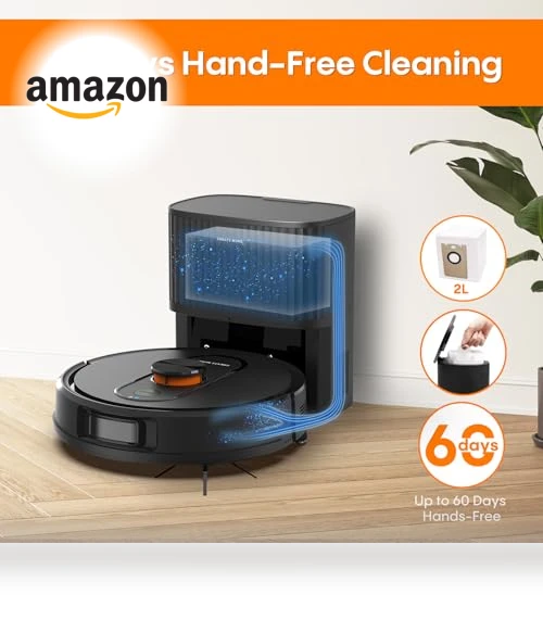 Robot Vacuum and Mop with Self-Emptying — Smart Cleaning Robots, eitton