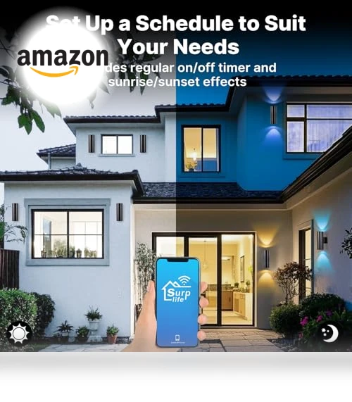 Smart Outdoor Wall Light — Garden Illumination, futxnziey