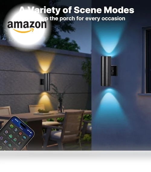 Smart Outdoor Wall Light — Garden Illumination, futxnziey