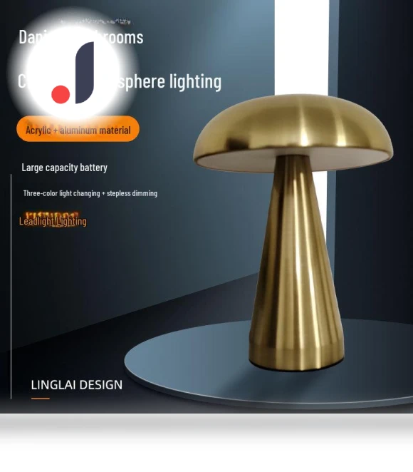 Touch Control Mushroom Bedside Lamp — Standing Lights, TrendVibeCN