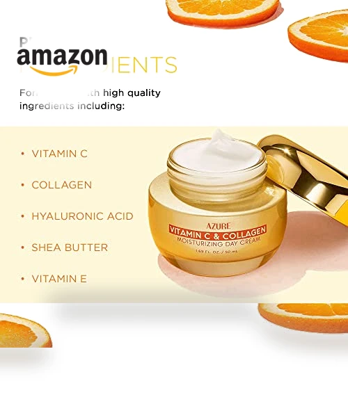 Vitamin C & Collagen Face Moisturizer — Facial Hydration, Azure Cosmetics