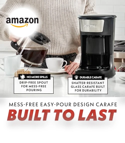 12-Cup One-Touch Drip Coffee Maker — Brewing Excellence, Gourmia