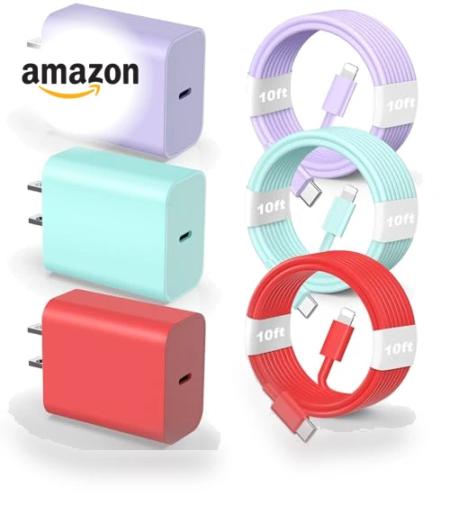 20W Fast Charging Wall Charger with 10 FT USB Lightning Cable — Chargers, Shenzhen Zhengyuhong Electronic Technology Co., Ltd