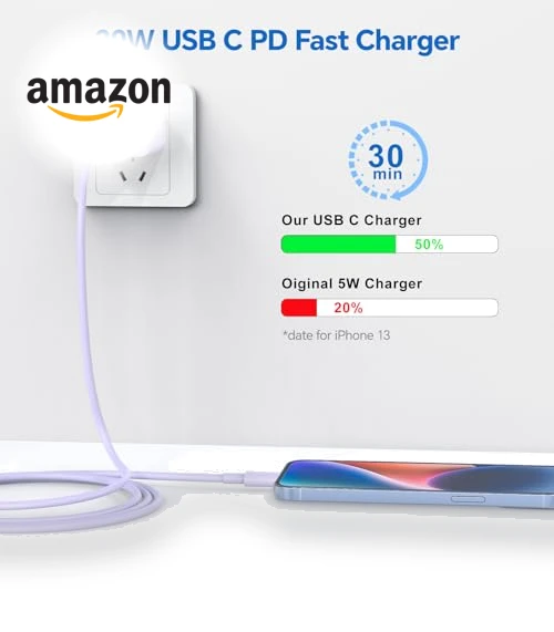 20W Fast Charging Wall Charger with 10 FT USB Lightning Cable — Chargers, Shenzhen Zhengyuhong Electronic Technology Co., Ltd