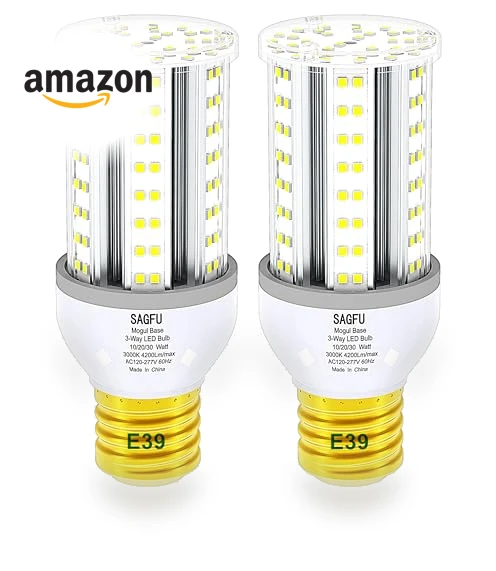 3 Way Light Bulbs E39 Mogul Base — Incandescent, SAGFU