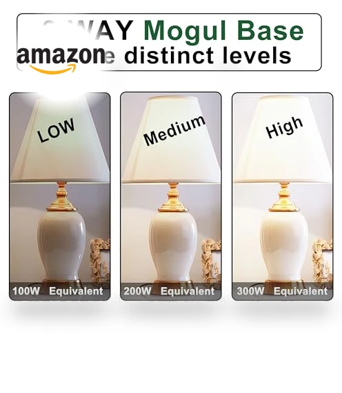 3 Way Light Bulbs E39 Mogul Base — Incandescent, SAGFU