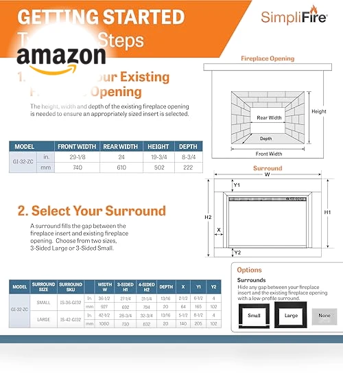 Electric Fireplace Insert — Electric Heating Solutions, SIMPLIFIRE