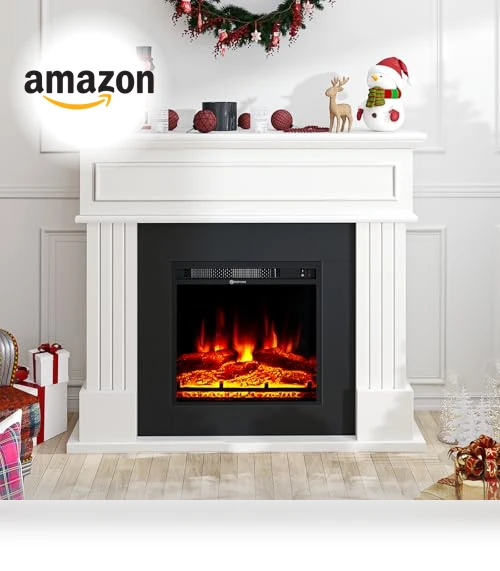 Electric Fireplace with Mantel — Electric Heating Solutions, oneinmil